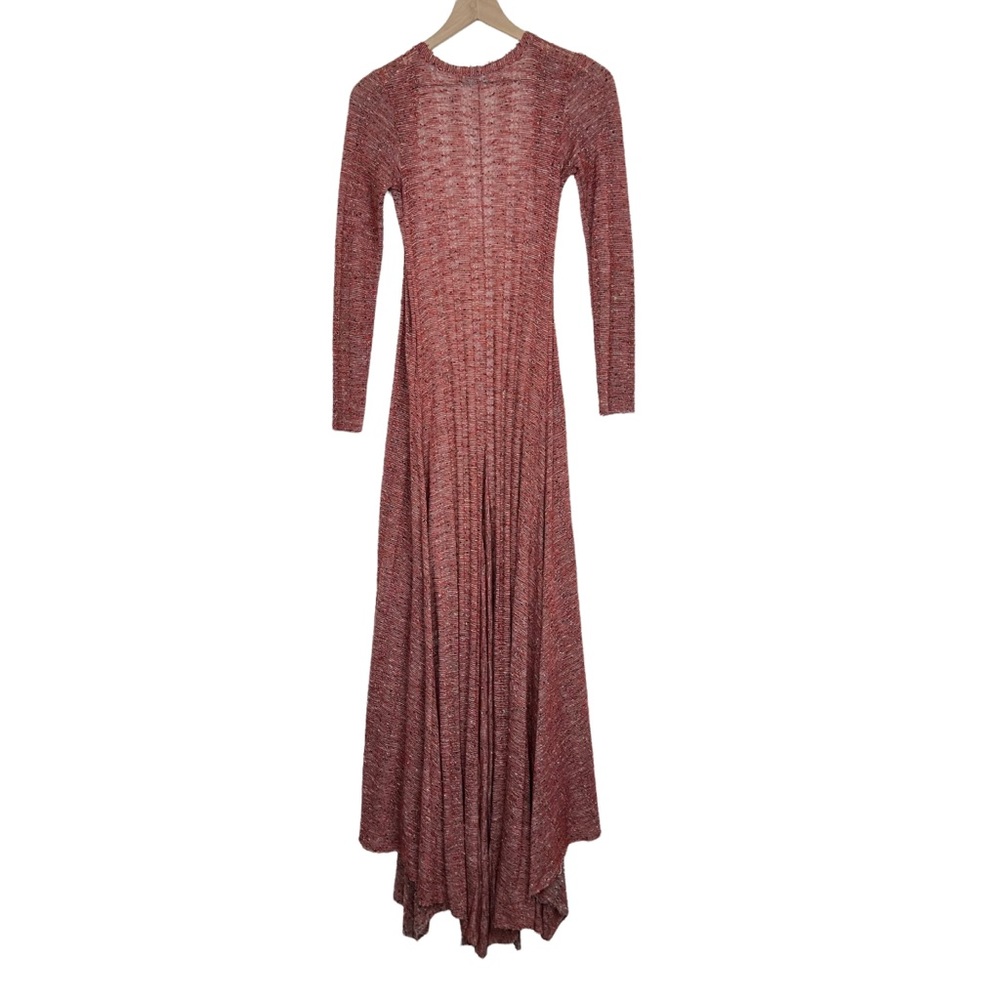 Free People Rust Red Marled Maxi Cardigan - Picture 4 of 10